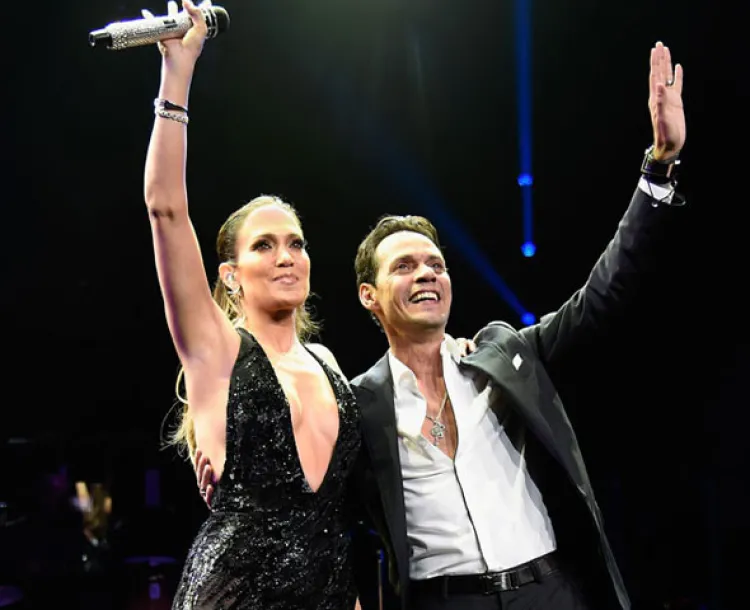 Jennifer López y Marc Anthony juntos de nuevo... sólo en escena
