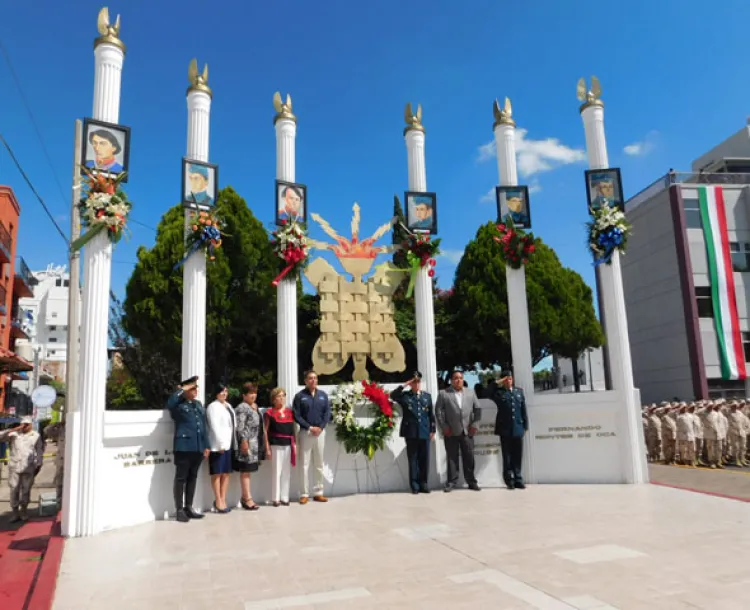 Brindan homenaje a los Niños Héroes, 169 aniversario