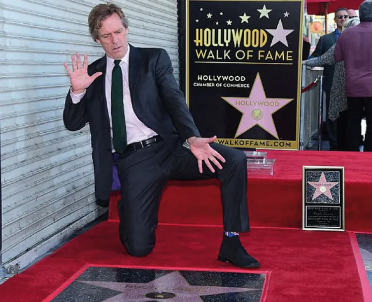 Hugh Laurie devela su estrella en Hollywood