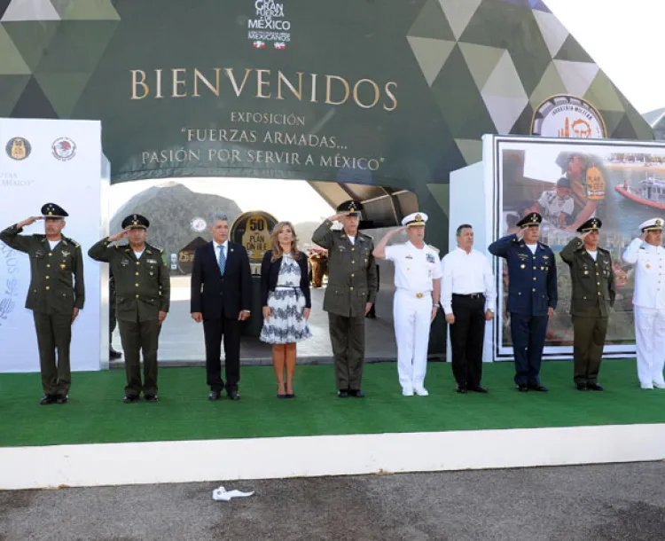 Inauguran exposición de la Fuerza Armada en Hermosillo