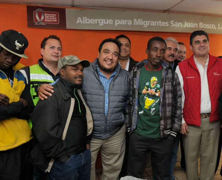 Recibe albergue San  Juan Bosco apoyo  para migrantes