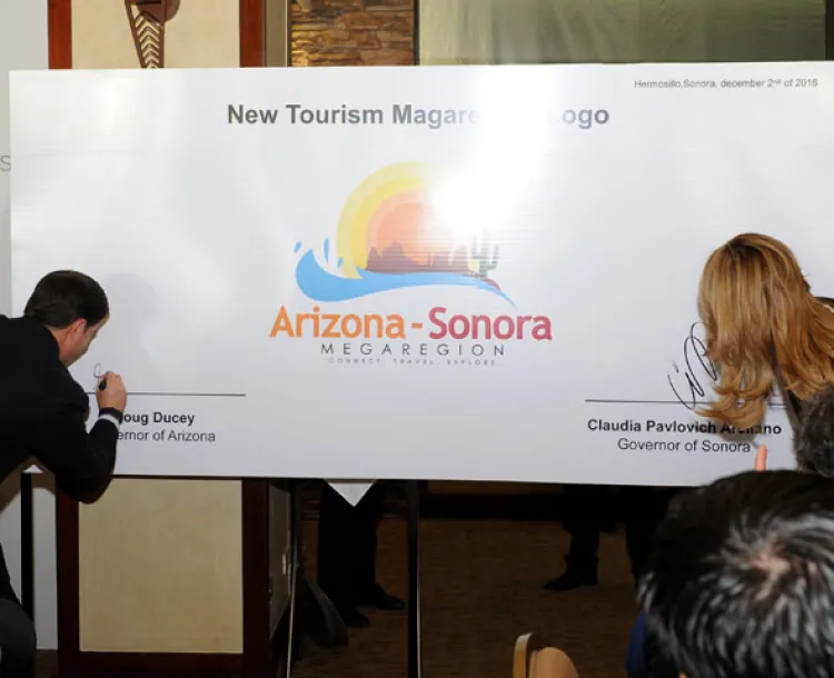 Presentan Pavlovich  y Ducey identidad de  Turismo Megarregión