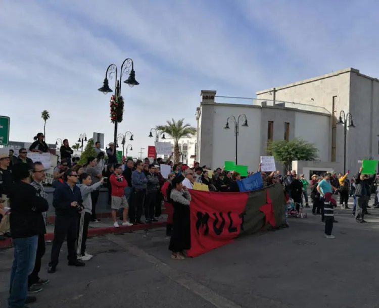 Ciudadanos de Hermosillo protestan contra gasolinazo