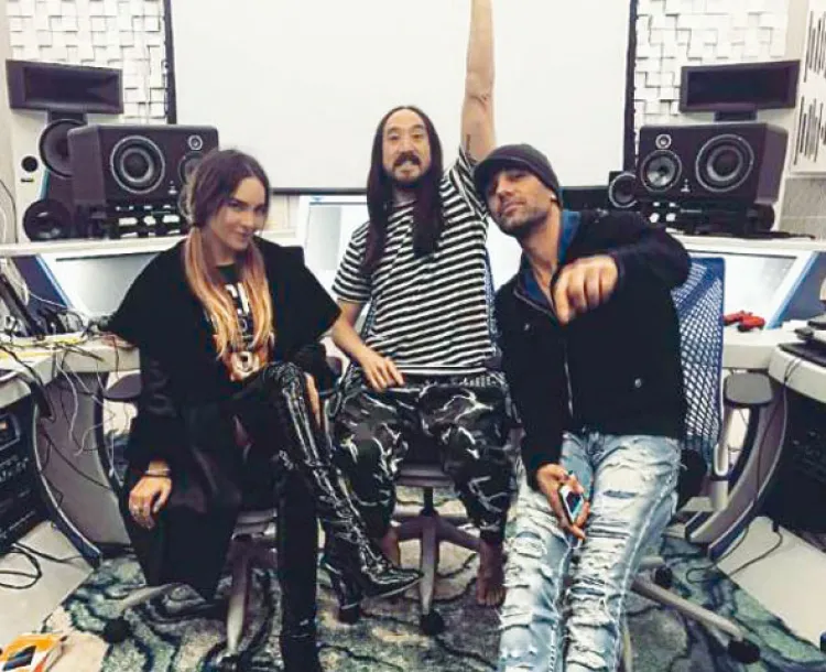 Belinda anuncia colaboración con el DJ Steve Aoki