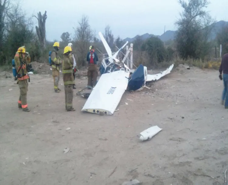 Mueren cuatro en caída de avioneta en Magdalena