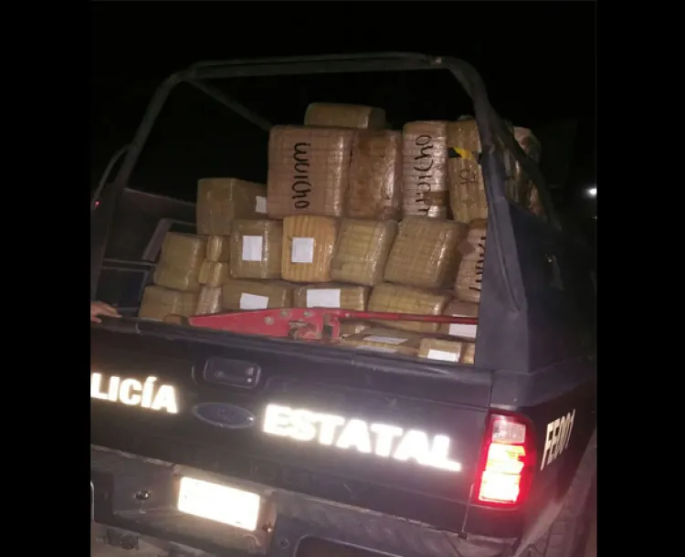 Decomisan carga de marihuana