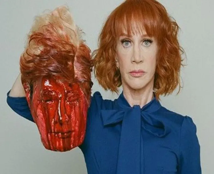 Kathy Griffin se disculpa por foto de Trump ‘decapitado’