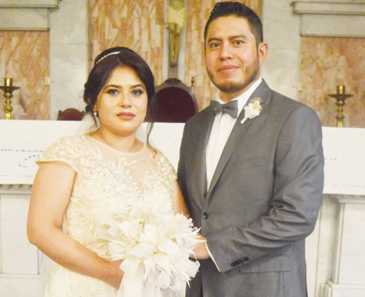 Viridiana Vázquez y David Aguilar. Unen sus vidas
