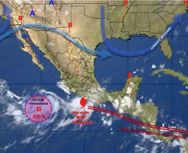 Tormenta ‘Max’ se convierte en huracán