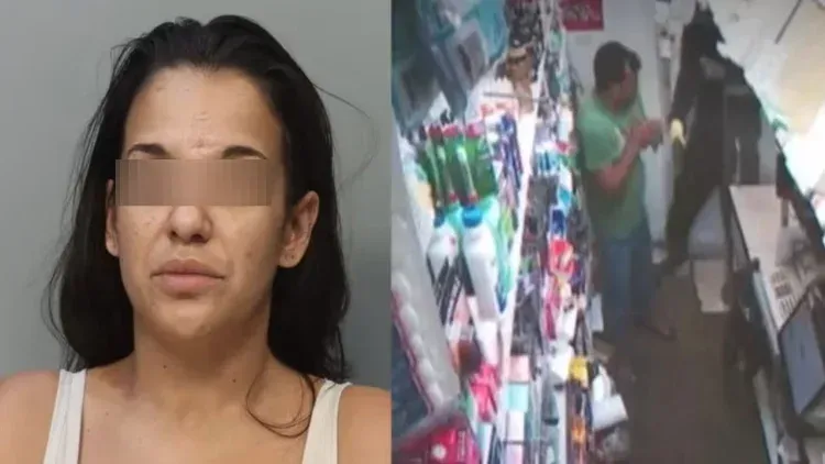 Atrapada en cámara: Mujer de Miami arrestada por robo a mano armada en supermercado