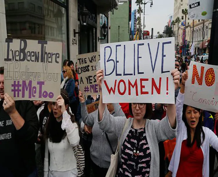 Mujeres marchan contra el abuso en Hollywood