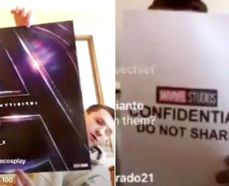 Tom Holland revela por accidente póster de Infinity War