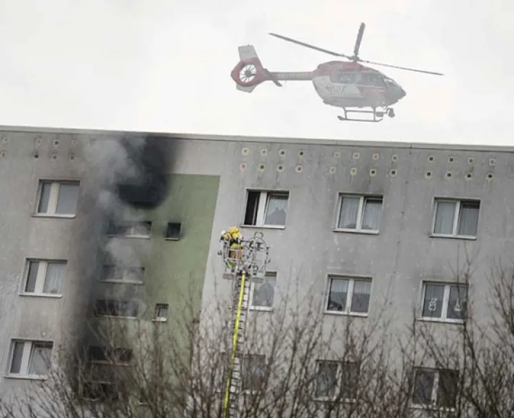 Incendio en edificio de Alemania deja 18 heridos