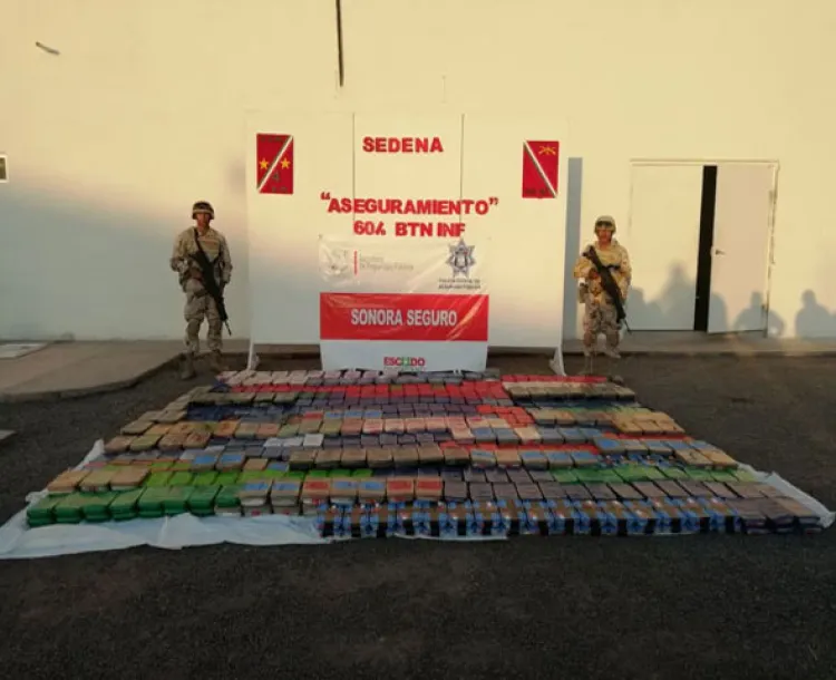 Aseguran militares 400 kilogramos de ‘cristal’ en San Ignacio