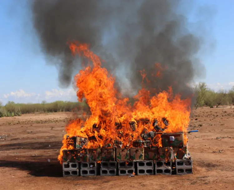 Incineran más de 400 kilos de distintas drogas