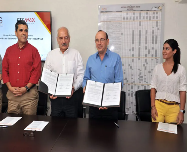 Signan UES y Fitmax convenio de colaboración