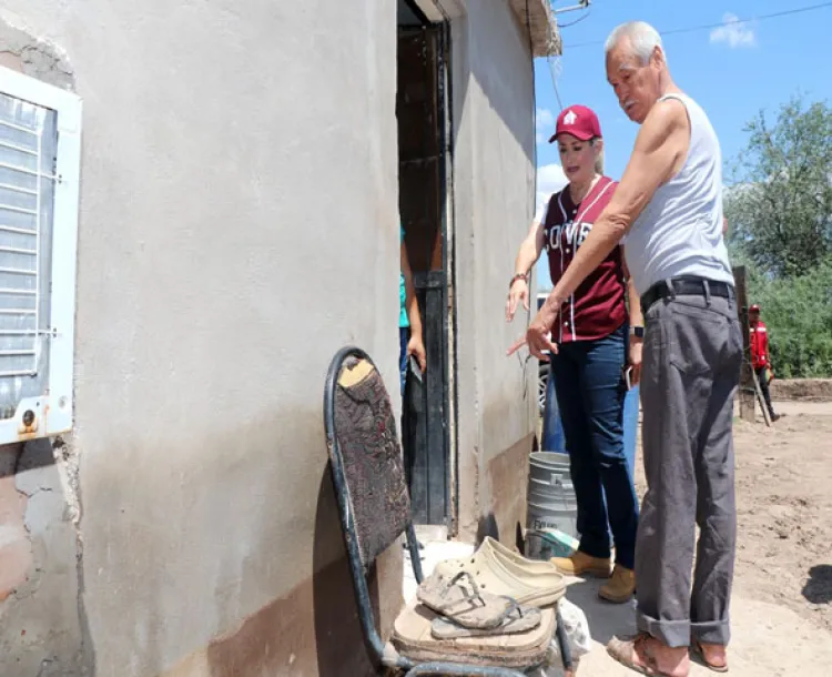 Atiende COVES a familias afectadas por inundación