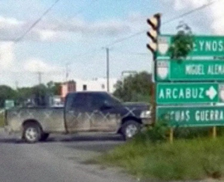 Graban caravana de narcos en Reynosa