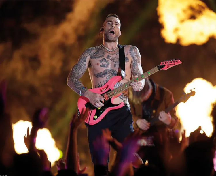 Maroon 5 pone el calor en el medio tiempo del Super Bowl