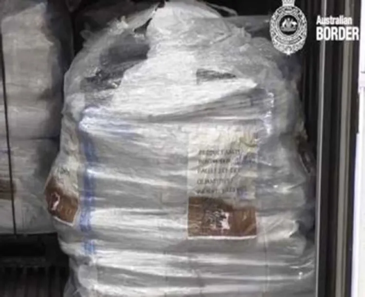 Decomisan 755 kilos de droga procedente de México en Australia