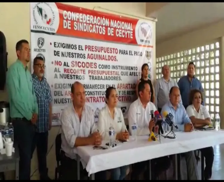 Realizan sindicatos paro nacional en Cecytes