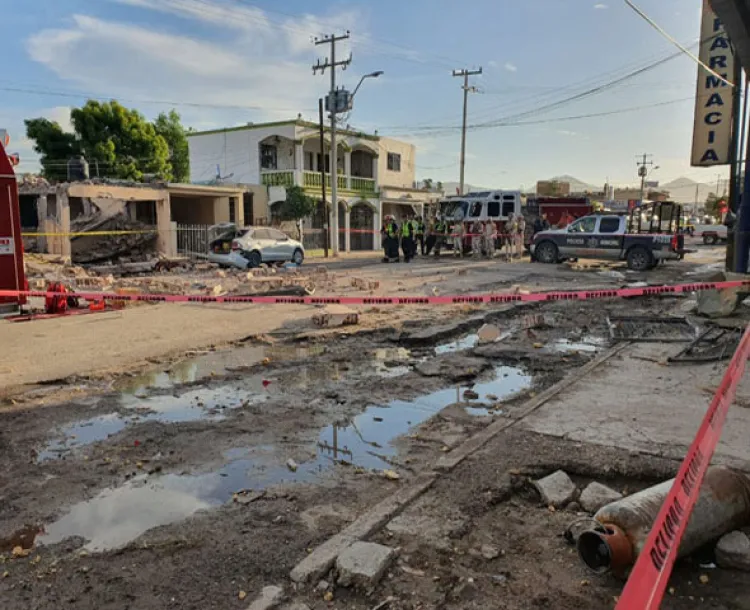 Mueren dos en explosión en Hermosillo