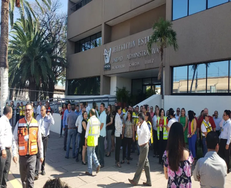 Participa IMSS Sonora en Macrosimulacro nacional