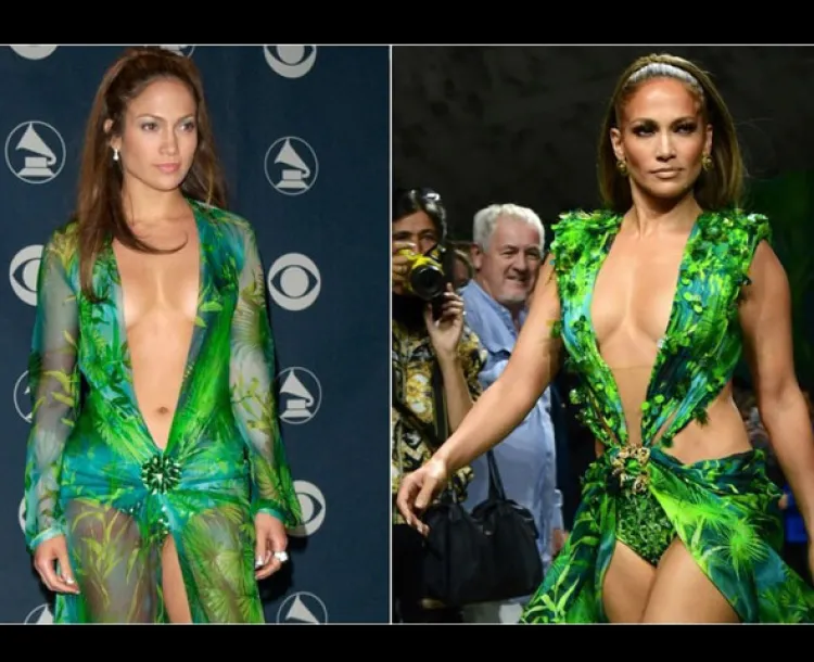 Jlo cierra desfile de Versace