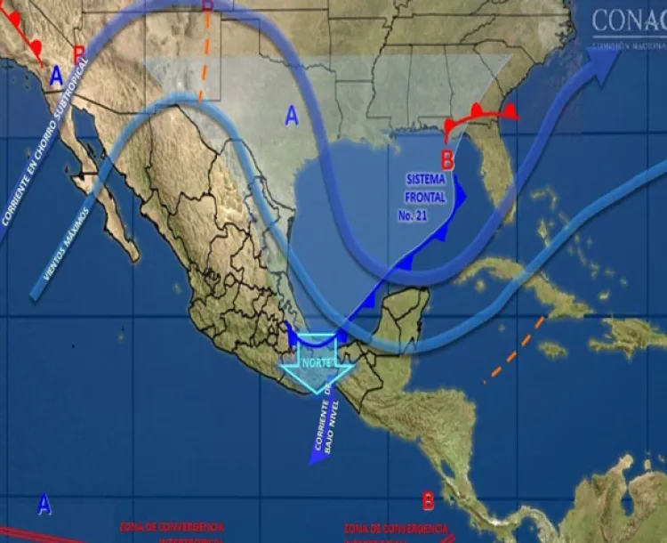 Se espera frente frío el viernes al Norte de Sonora