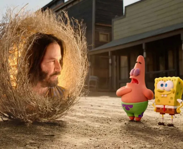 El gracioso cameo de Keanu Reeves en tráiler de Bob Esponja