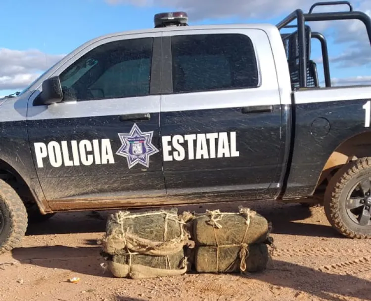 Aseguran PESP y Sedena 49 kilos de droga