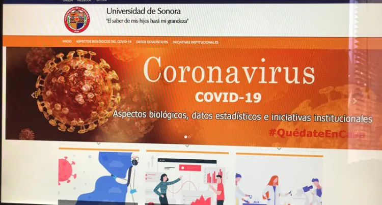 Unison ofrece información general y estadística sobre Covid-19 en Sonora