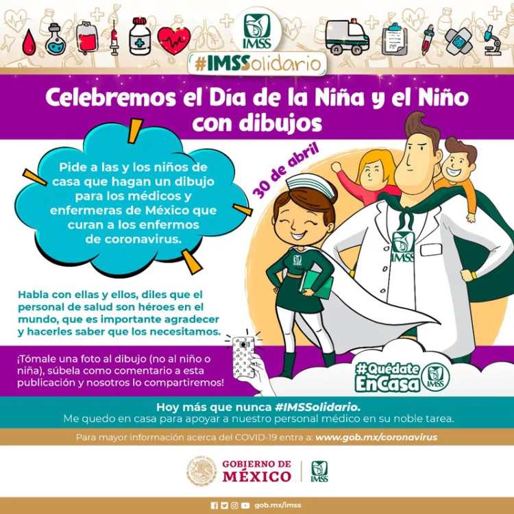 IMSS lanza dinámica para celebrar Día del Niño