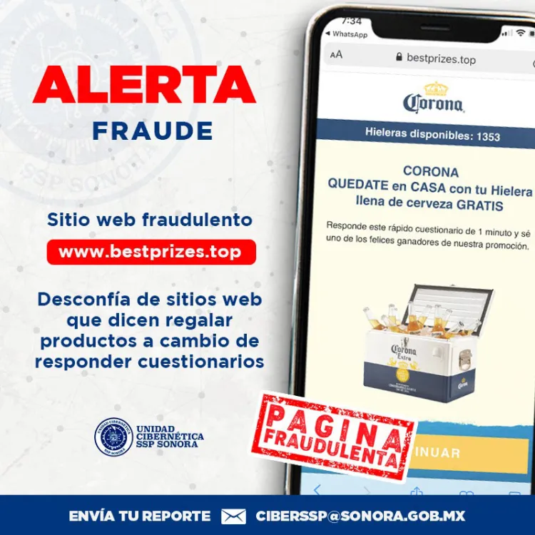 Alerta SSP contra delitos cibernéticos y páginas fraudulentas