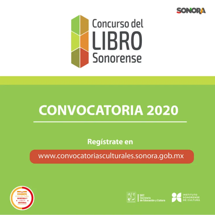 Abre ISC convocatoria del Concurso del Libro Sonorense 2020