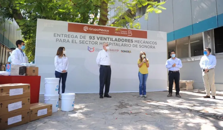 Recibe gobernadora 93 ventiladores y equipo hospitalario para Sonora