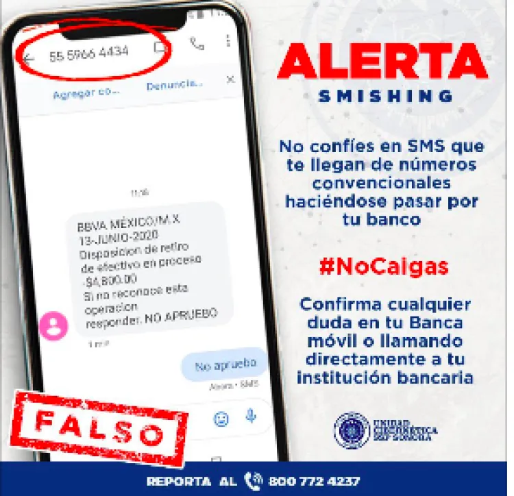 Alertan de Smishing, la nueva  modalidad de fraude electrónico