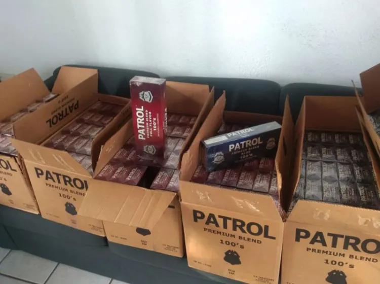 Aseguran contrabando de cigarros en garita de México