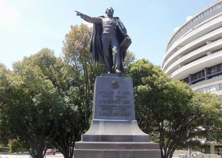 ¿Por qué Benito Juárez tiene una estatua en Washington?