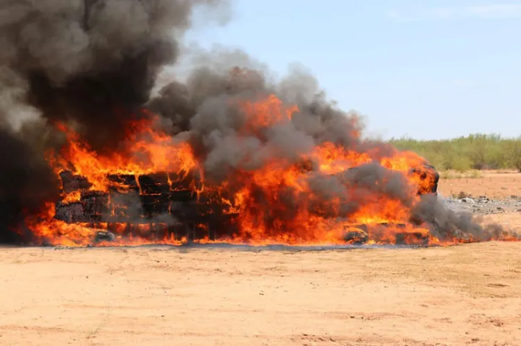 Incinera FGR Sonora más de 7 toneladas de drogas