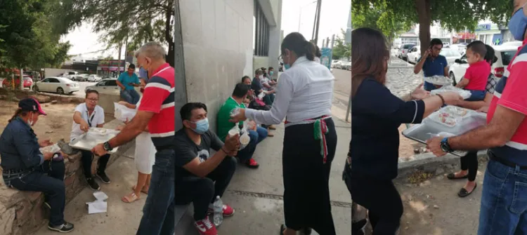 Entregan comida a familiares de pacientes