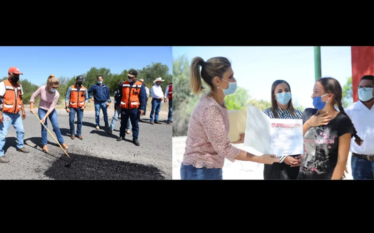 Entrega Gobernadora apoyos en Opodepe, Rayón y Ures