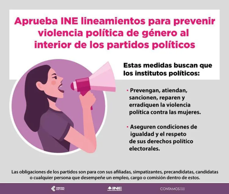 Busca INE evitar violencia política de género