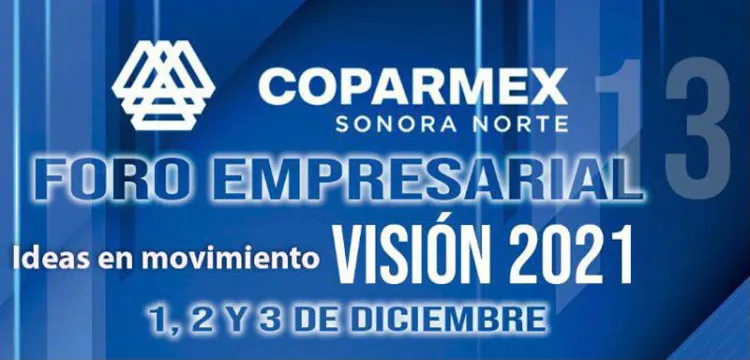 Realizará Coparmex “Foro Visión 2021”