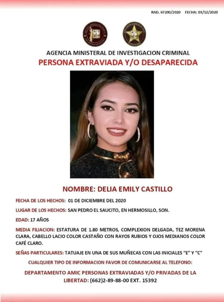 Joven desaparecida cruzó por Nogales