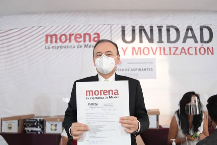 Se registra Alfonso Durazo Montaño como aspirante a la gubernatura de Sonora