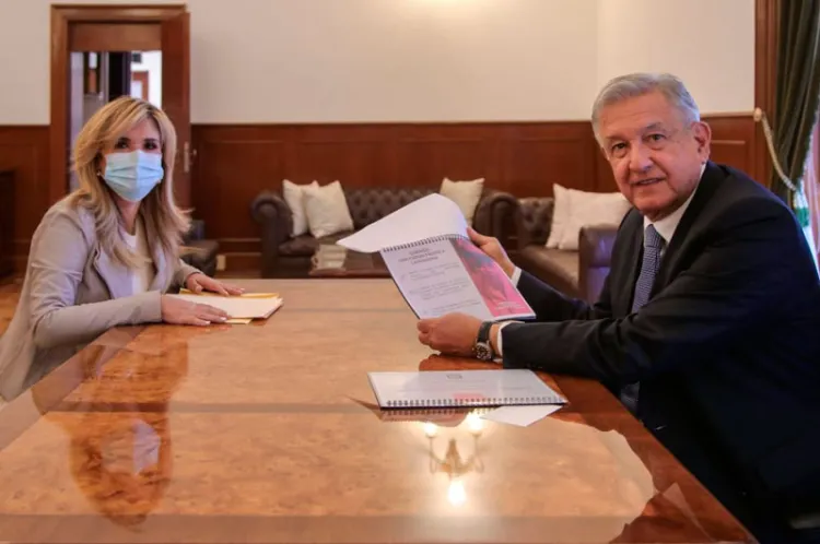 Expone Gobernadora CPA prioridades de su plan de trabajo en Conago a AMLO