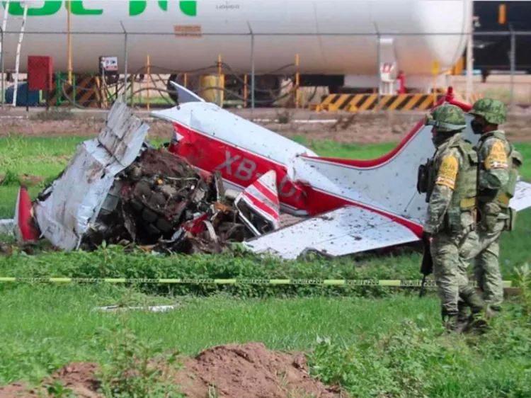 Así se desplomó avioneta de nieto del “Señor de los Cielos”