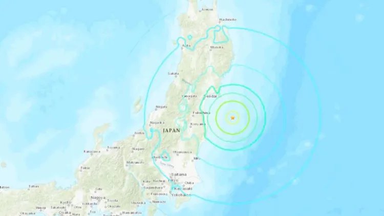 Terremoto de 7.1 sacude la costa este de Japón