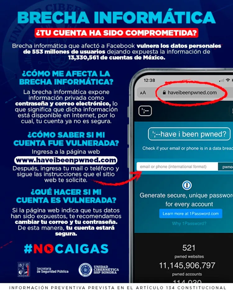 Llaman a verificar cuentas de Facebook por afectación de fuga de información